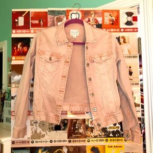 PINK DENIM JACKET NWOT